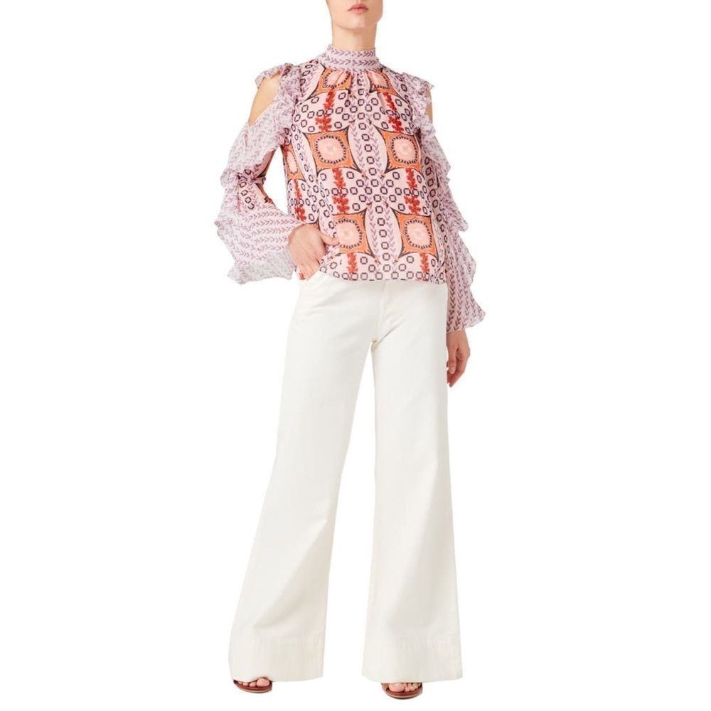 Temperley London 100% silk Etoile Printed Blouse size US6(UK10) - Picture 3 of 12
